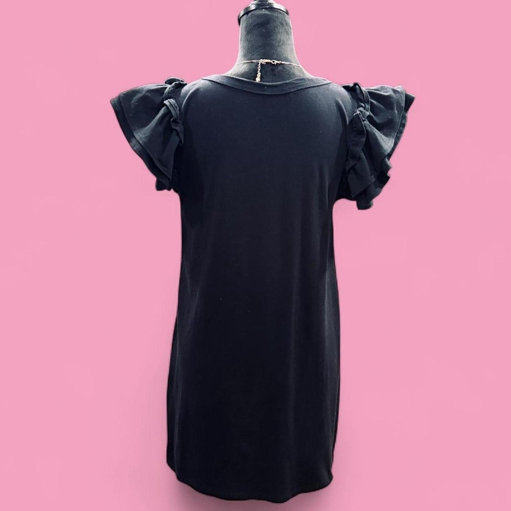 Whimsigoth Dark Fairy Babydoll T-Shirt Shift Dress ENTRO Small - Picture 5 of 6